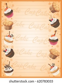 Bakery sweet frame background