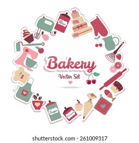 Bakery and sweet illustration