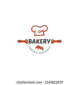 Bakery, tasty cooking logo design template