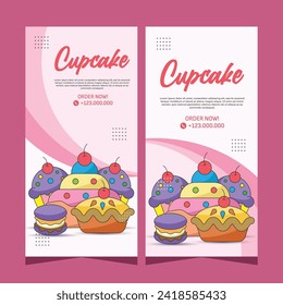 Bakery template vertical banner design