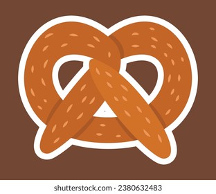 Bakery theme icon simple vector arts. Aesthetic bakery bread vector label tag