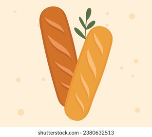 Bakery theme icon simple vector arts. Aesthetic bakery bread vector label tag