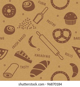 Bakery themed seamless background 2