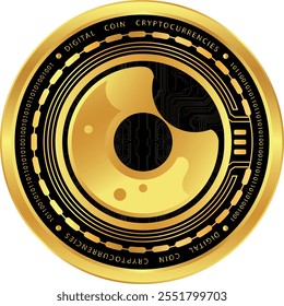 panificação token-bake desenhos criptomoeda no fundo abstrato. Ilustrações em 3d.