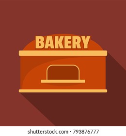 Bakery trade icon. Flat illustration of bakery trade vector icon for web.