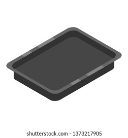 Bakery tray icon. Isometric of bakery tray vector icon for web design isolated on white background