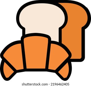 concepto de vector de panadería sobre fondo blanco. icono de ilustración aislada