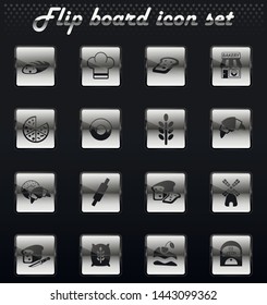 bakery vector flip mechanical icons for user interface design