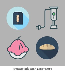 bakery vector icon set