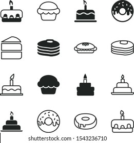 bakery vector icon set such as: confectionery, colourful, color, line, plate, web, drawing, hot, happiness, art, cute, slice, fun, label, simple, button, meat, apple, piece, day, healthy, restaurant