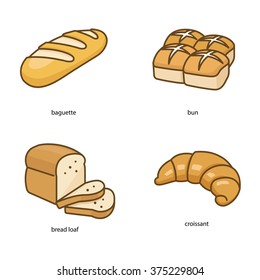 Bakery vector icons