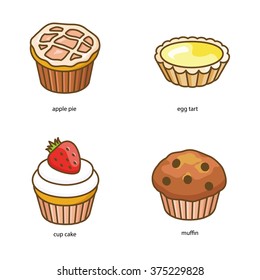 Bakery vector icons