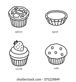 Bakery vector icons