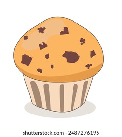 Bakery vector illustration. Cake and sweet or dessert. Cupcake pasty. 