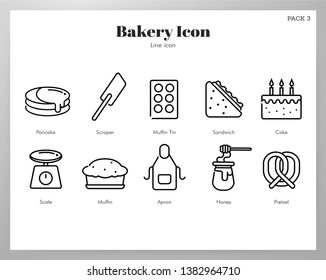 Bakery vector illustration in line stroke design