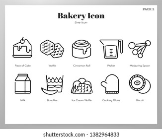 Bakery vector illustration in line stroke design