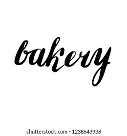 bakery - vector lettering