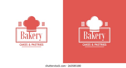Bakery Vector Vintage Logos in two color 