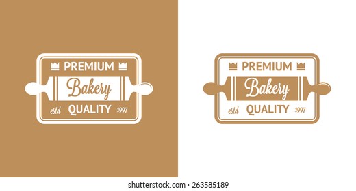 Bakery Vector Vintage Logos in two color 