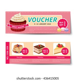 bakery voucher discount template design