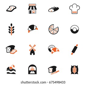 bakery web icons for user interface design