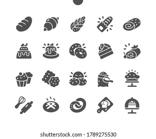 Bakery Well-crafted Pixel Perfect Vector Solid Icons 30 2x Grid for Web Graphics and Apps. Simple Minimal Pictogram