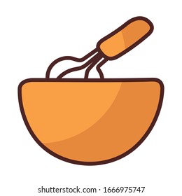 bakery whisk on white background vector illustration design