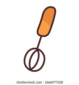 bakery whisk on white background vector illustration design