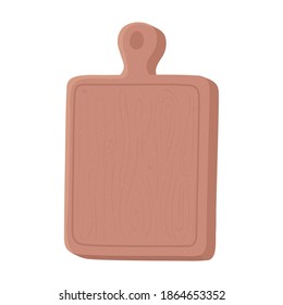 bakery wooden cutting board utensil icon vector illustration