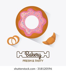 Bakery,desserts and milk bar design, vector illustration