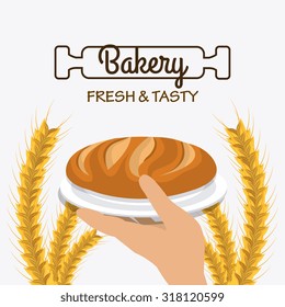 Bakery,desserts and milk bar design, vector illustration
