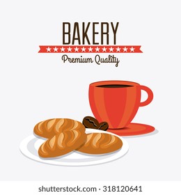 Bakery,desserts and milk bar design, vector illustration
