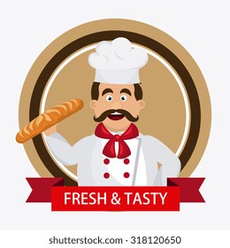 Bakery,desserts and milk bar design, vector illustration