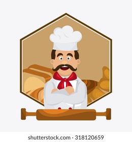 Bakery,desserts and milk bar design, vector illustration
