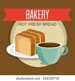 Bakery,desserts and milk bar design, vector illustration