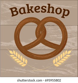 Bakeshop pretzel illustration