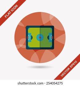 baketball court flat icon with long shadow,eps10