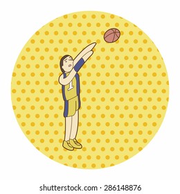 baketball exercise theme elements vector,eps