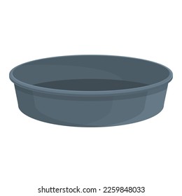 Bakeware dish icon cartoon vector. Cooking stuff. Food tin