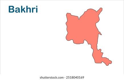 Mapa da subdivisão de Bakhri, Distrito de Begusarai, Estado de Bihar, República da Índia, Governo de Bihar, território indiano, Índia Oriental, política, aldeia, turismo