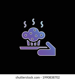 Baking blue gradient vector icon