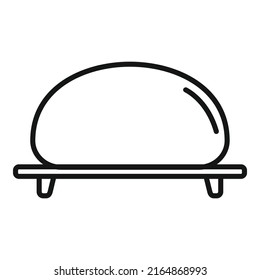 Baking bread icon outline vector. Flour pastry. Cook wood