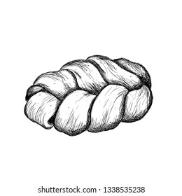 Baking Bun. Vector illustration on white background.