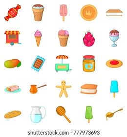 Baking from cook icons set. Cartoon set of 25 baking from cook vector icons for web isolated on white background