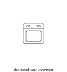 Baking, cooking, equipment, kitchen tools, oven icon. Oven icon vector isolated on white background. appliance, cooking, kitchen, microwave, oven icon
