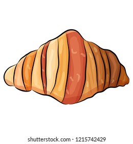Baking, croissant, vector clipart