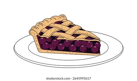 Assar uma deliciosa e perfeita receita de sobremesa de torta de mirtilo