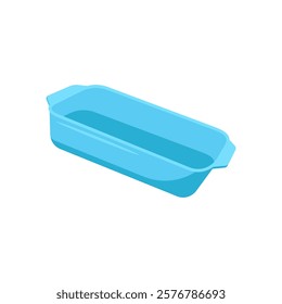 Baking Dish, Kitchen Vector Illustration Isolated