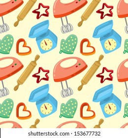 baking equipment seamless background