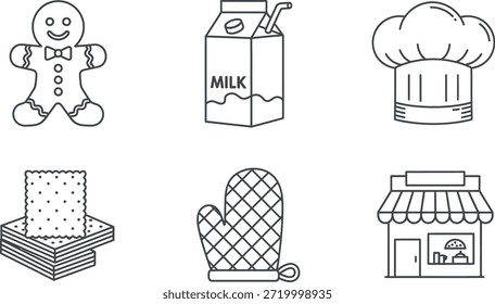 Fundamentos de cozedura e ilustração de padaria